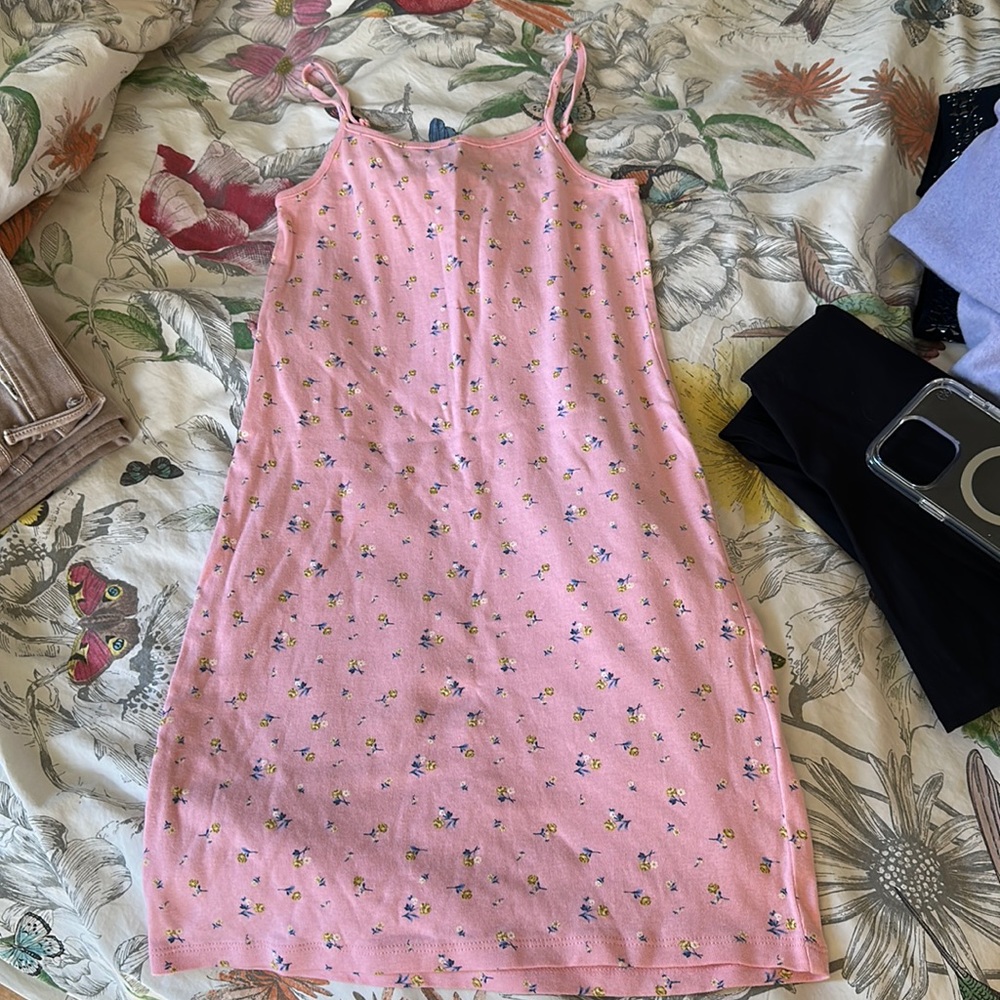 🍎 5/$15 Cotton On floral pink little slip dress